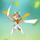 Kartana, a Grass-type Pokémon.